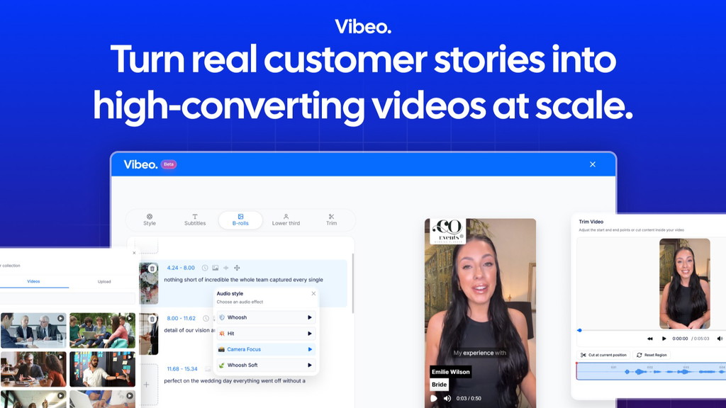 Vibeo - UGC ai video Generator lifetime deal