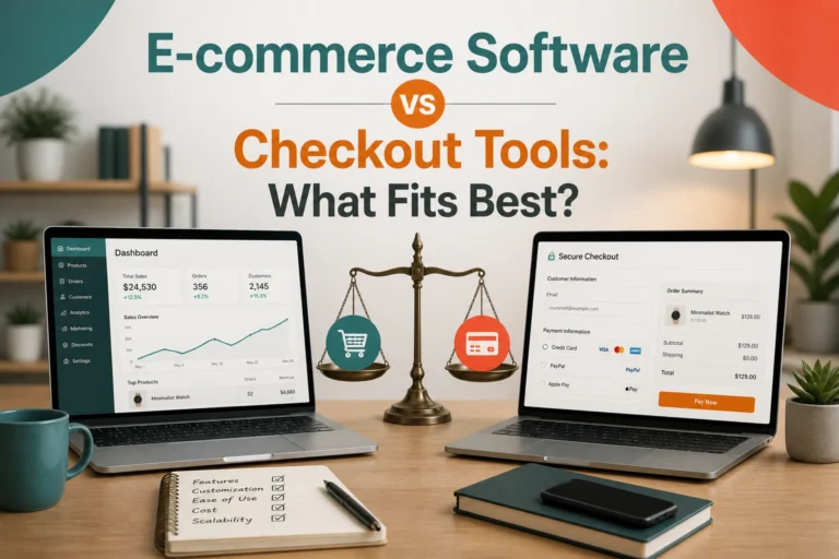 E-commerce Software vs Checkout Tools: What Fits Best?