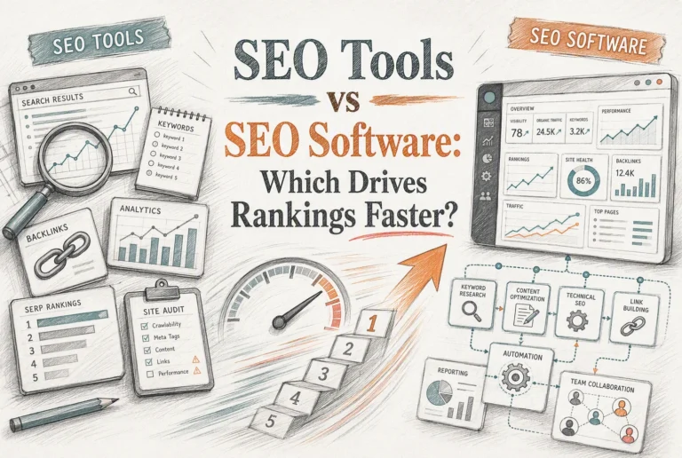 Herramientas SEO frente a Software SEO: ¿Cuál impulsa los posicionamientos más rápido?